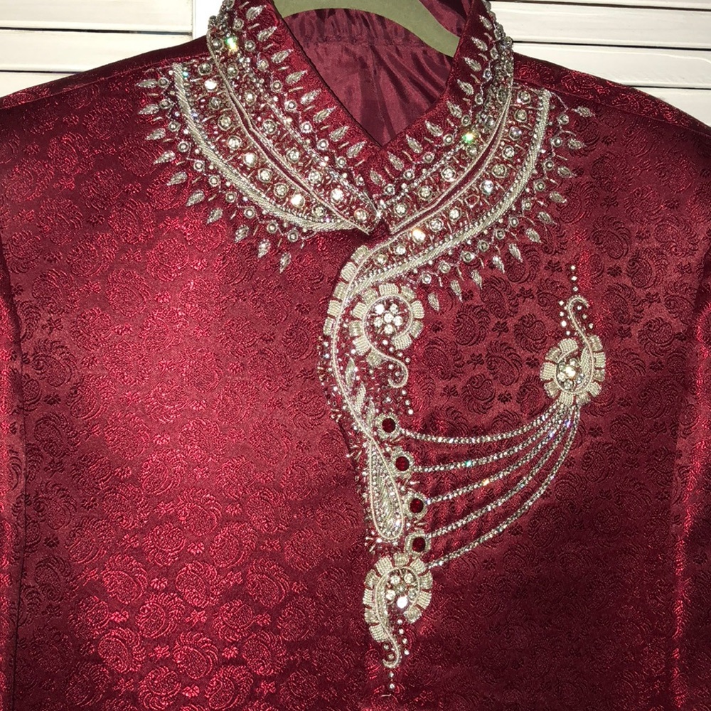 pakistani Indian mens wear Sherwani Pure Jamawar